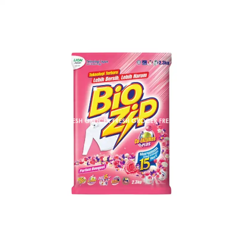 BIO ZIP DETERGENT POWDER 2.3KG PARFUM BOUQUET