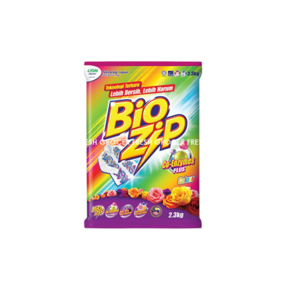 BIO ZIP DETERGENT POWDER 2.3KG CO-ENZYMES COLOUR