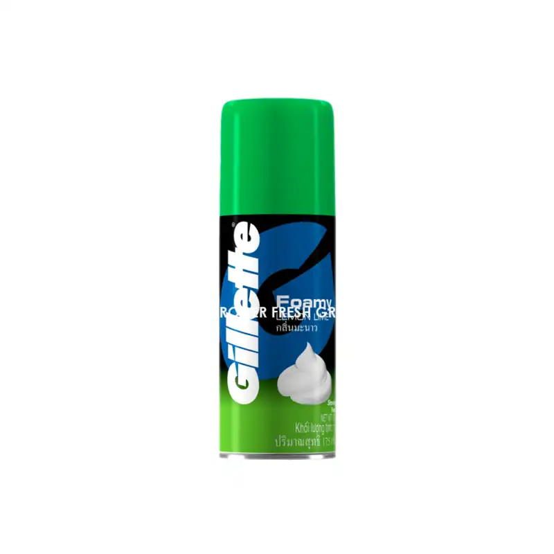 66512c3e21d354cd9cd8041d05bb58c0.png GILLETTE SHAVING FOAMY LEMON LIME 175GM
