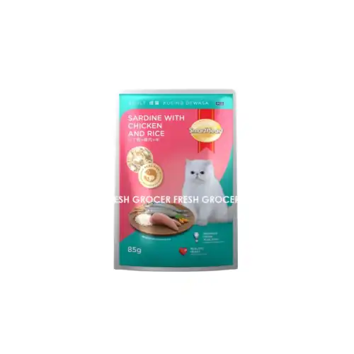 SMART HEART POUCH SARDINES WITH CHICKEN & RICE 85GM