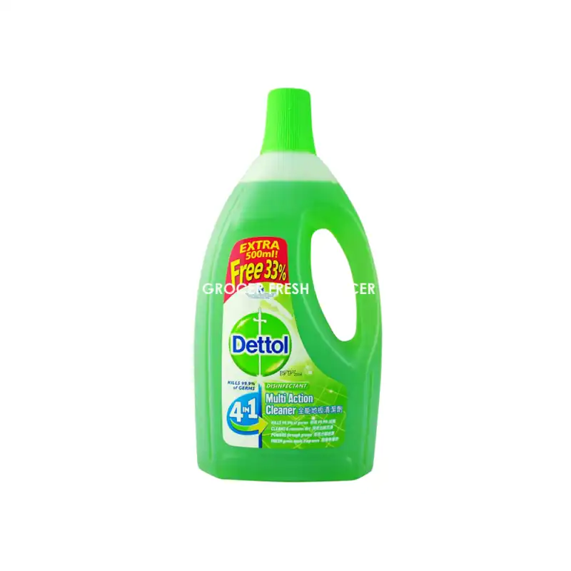 DETTOL GREEN APPLE MULTI ACTION CLEANER 1.5L FREE 33%