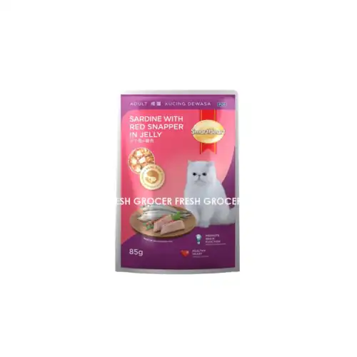 a6e28501728a3178d75113f43dad7587.png SMART HEART POUCH SARDINES WITH RED SNAPPER IN JELLY 85GM
