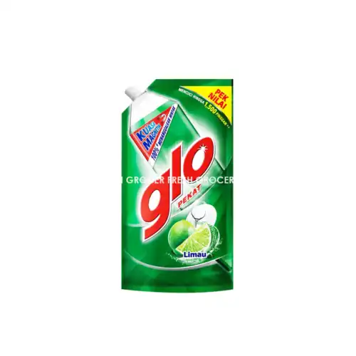 975b58ed7fbedb04a201d29688d7fdb0.png GLO DISHWASH LIQUID 850ML LIME REFILL