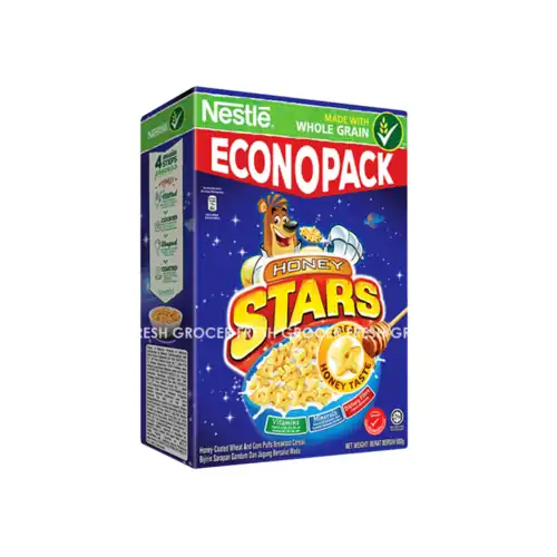 996cb638e4808261911141e3bdad16d8.png NESTLE CEREAL ECONOPACK HONEY STARS BREAKFAST 450GM
