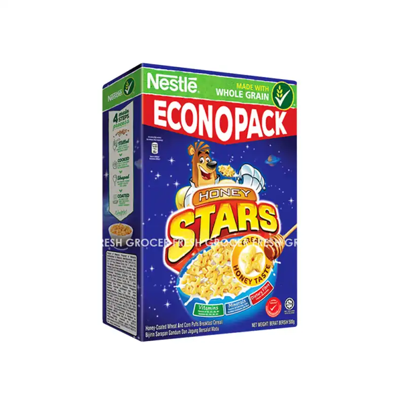 996cb638e4808261911141e3bdad16d8.png NESTLE CEREAL ECONOPACK HONEY STARS BREAKFAST 450GM