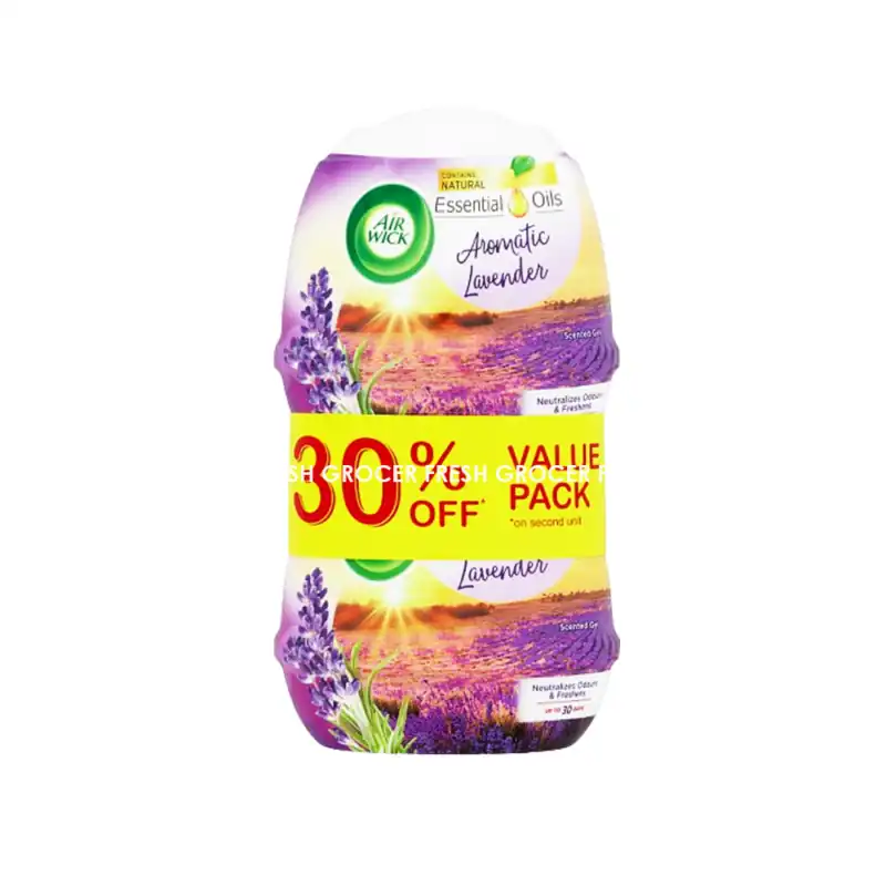 AIR WICK SCENTED GEL LAVENDER TP 2X180GM
