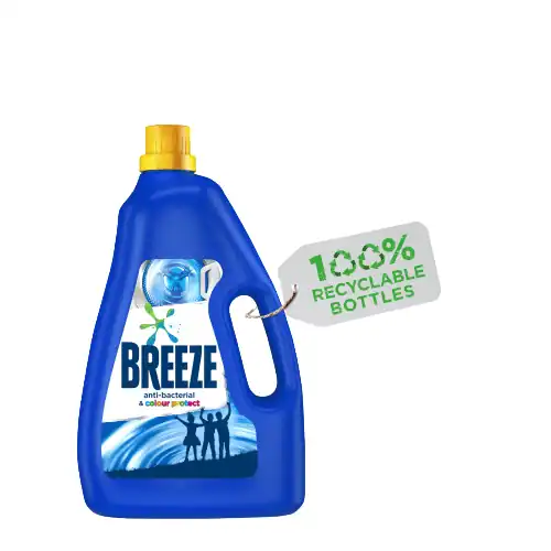 BREEZE DETERGENT LIQUID 3.6KG BOTTLE A.BAC & CRPRT