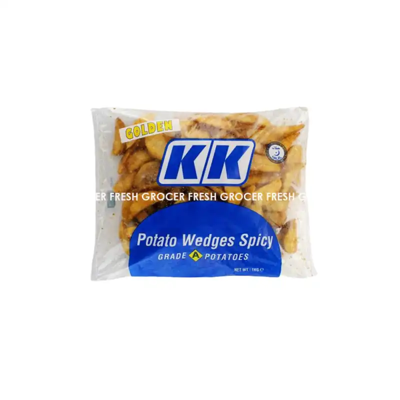 GOLDEN KK POTATO WEDGES SPICY GRADE A POTATOES 1KG