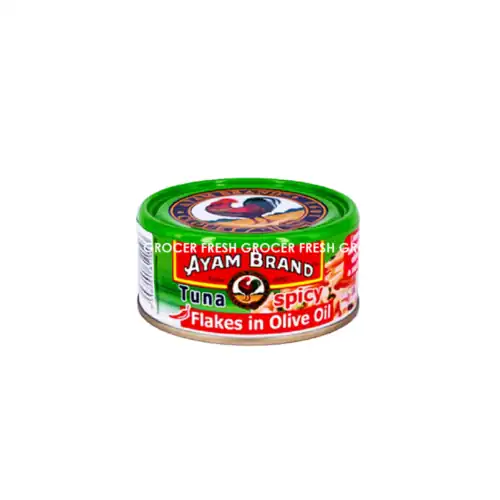 AYAM BRAND TUNA SPICY FLAKES IN OLIVE OIL 150GM