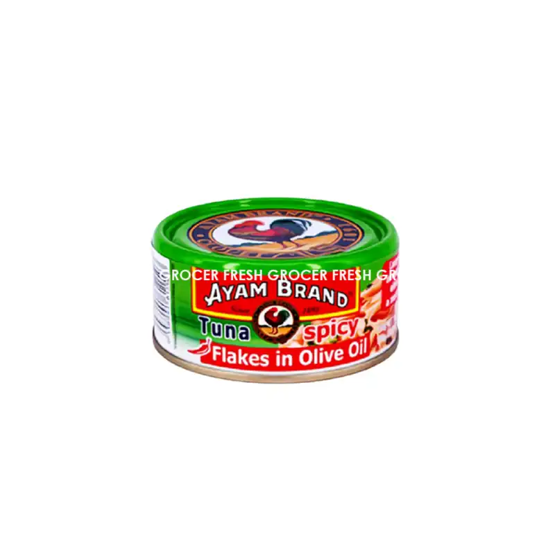AYAM BRAND TUNA SPICY FLAKES IN OLIVE OIL 150GM