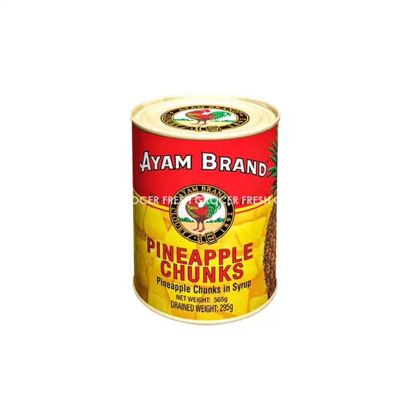 93eafd9b7a924925f16cdcfef798843e.png AYAM BRAND PINEAPPLE CHUNKS IN SYRUP 565GM