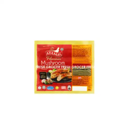 fc047d5bb84428dadcfe5a5fee69f1ff.png AYAMAS PREMIUM FRANKFURTER MUSHROOM 300GM