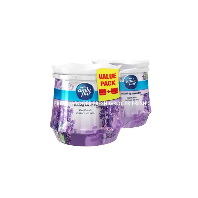 02b0c4593cb3d73d37edf02dc73a7767.png AMBI PUR GEL AIR FRESHENER LAVENDER 2X180GM
