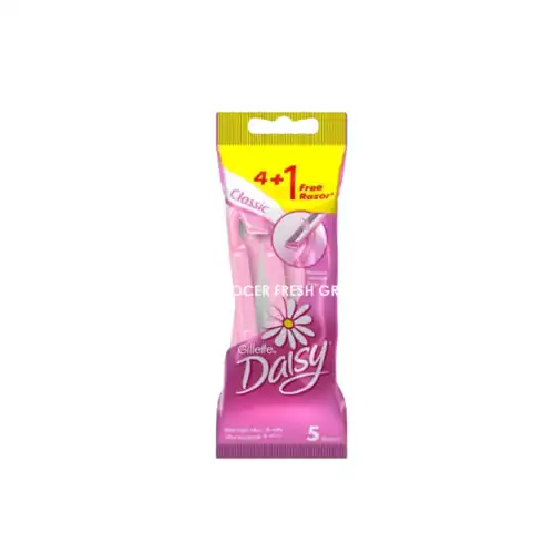 0dedf0e7c81a99630702fb65aaa19c14.png GILLETTE WOMEN DISPOSABLES RAZOR DAISY CLASSIC DIS 4+1 (1X12)