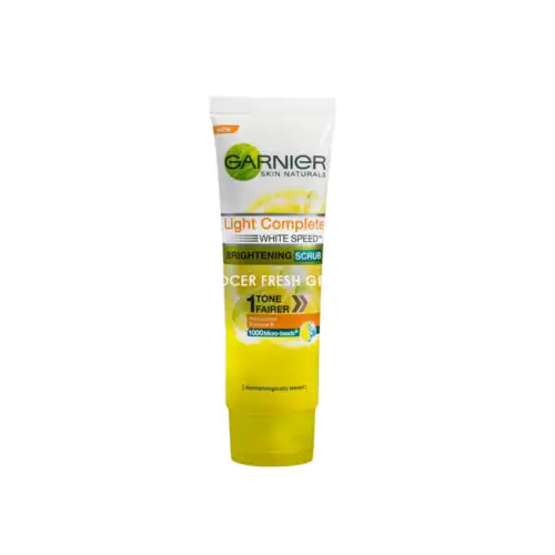 10c0a008620e7aad779b90c18e0e1d49.png GARNIER LIGHT COMPLETE FACE WASH SCRUB 50ML
