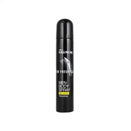 FOLLOW ME MEN BODY SPRAY YELLOW 75ML