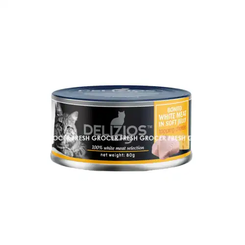 855b988677df95eef62a8e23299ed271.png DELIZIOS BONITO WHITE MEAT IN SOFT JELLY TOPPING CHEESE 80GM