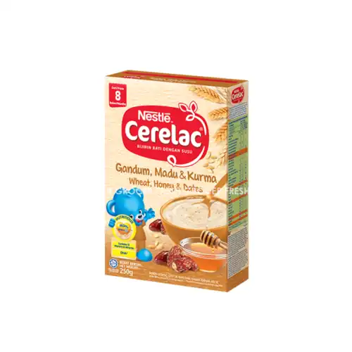 a91a09b42b83e43ad44be23005d9f628.png CERELAC WHEAT, HONEY & DATES 250GM