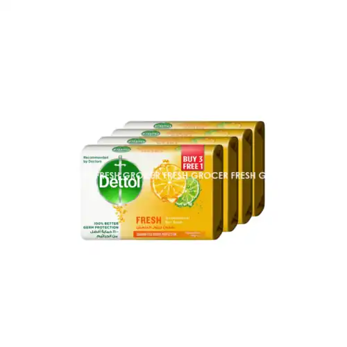 c1d62f8b4550f7ba115cc28220aa7680.png DETTOL BODY SOAP FRESH 100GM (BUY 3 FREE 1)