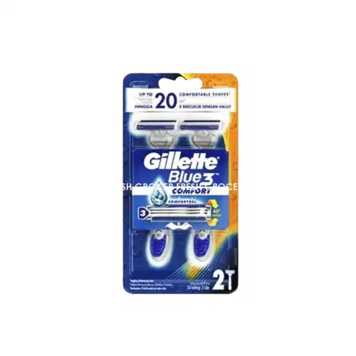 GILLETTE DISPOSABLES RAZOR BLUE III 2S