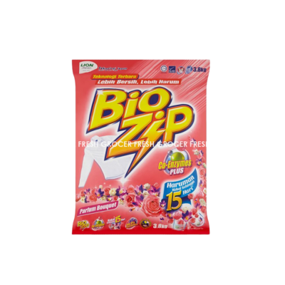 BIO ZIP DETERGENT POWDER 3.8KG PARFUM BOUQUET