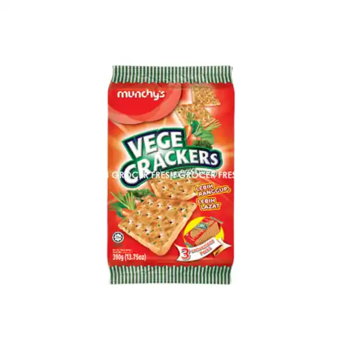 MUNCHYS VEGETABLE CRACKERS 390GM