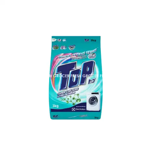 f7a74edec08e9be376e5681b5471eb9b.png TOP POWDER DETERGENT SUPER LOW SUDS 3KG