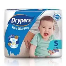 DRYPERS WEE WEE DRY DIAPER S 80PCS (pelbagai saiz)