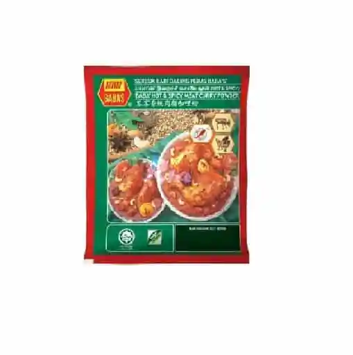 BABAS HOT & SPICY MEAT CURRY POWDER 125GM