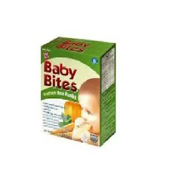 BABY BITES VEGETABLE RICE RUSKS 50GM