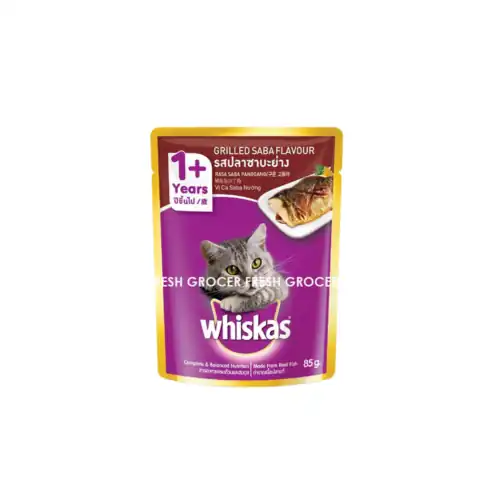 8fa55df33bcc1fafadb9a5f86f8e5a5f.png WHISKAS POUCH GRILLED SABA FLAVOUR 80GM