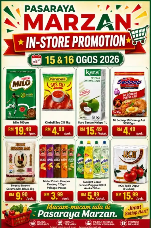 IN-STORE PROMOTION (15 & 16 OGOS 2026)
